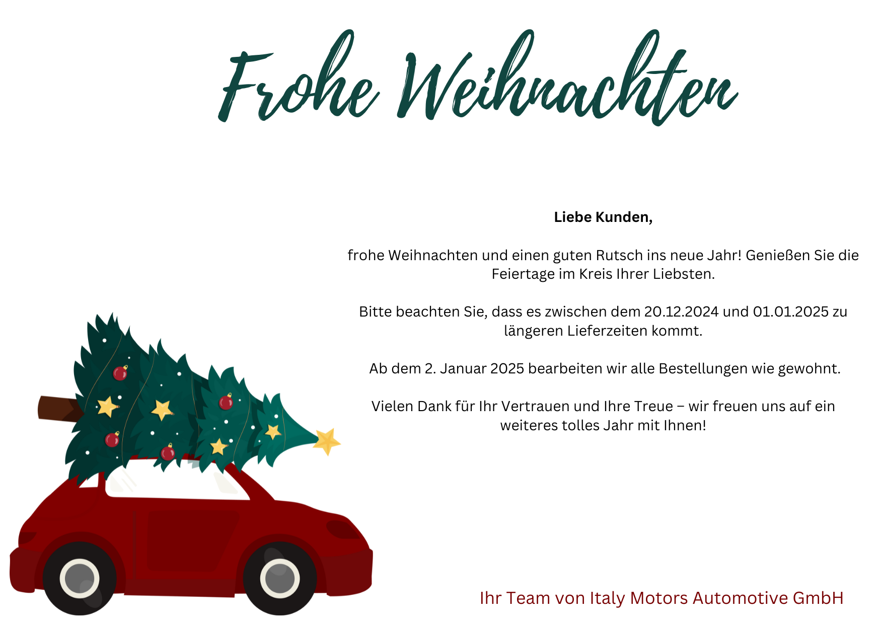 Frohe Weihnachten