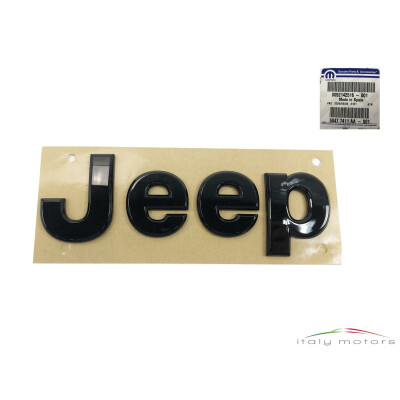 Original Jeep Renegade Schriftzug Logo Emblem schwarz vorne 68477411