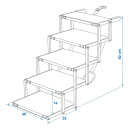 Hundetreppe Einstiegshilfe Hunderampe Hundetreppe Aluminium faltbar